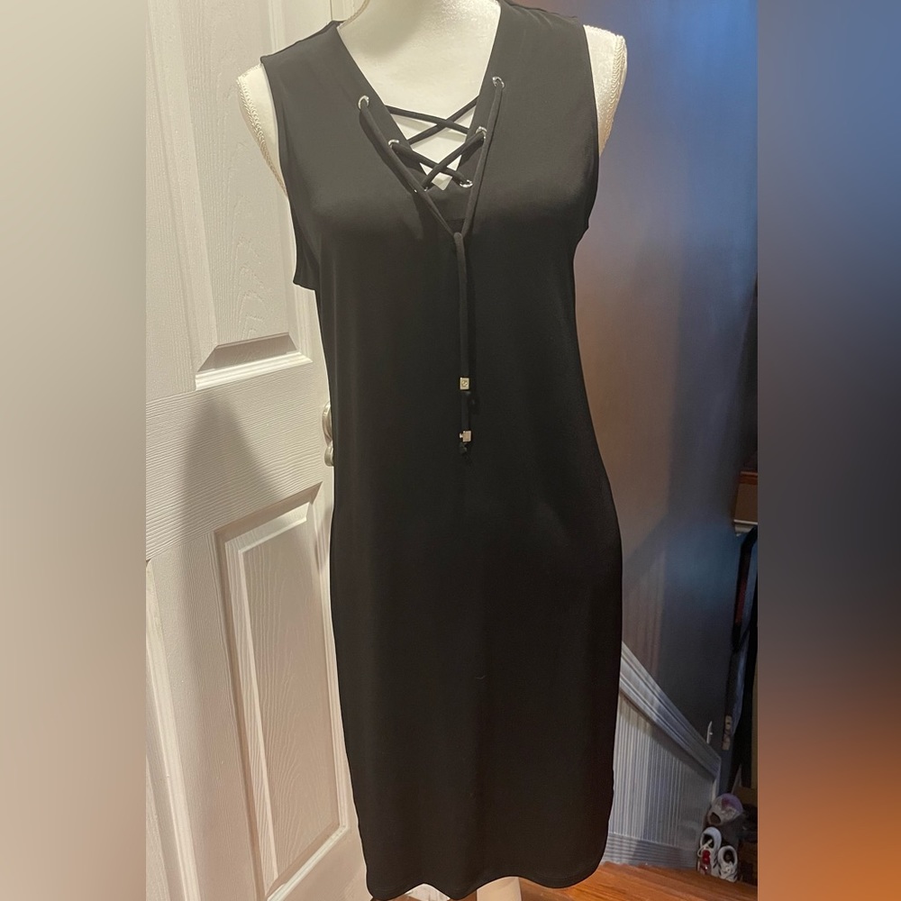 NWT- Michael Kors black sleeveless dress. Medium.